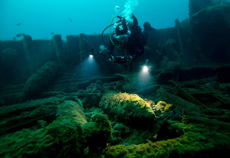 Spektakularni prizori olupine broda u podvodnom parku Galipolje
