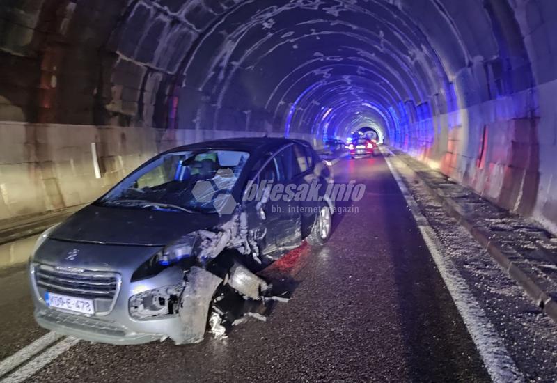 Nesreća u tunelu Vidikovac: Dvoje ozlijeđenih u sudaru