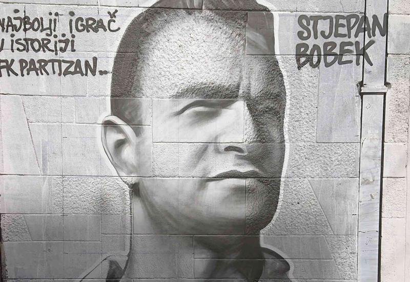 Mural u Njegoševoj ulici u Beogradu, koji će kasnije biti prefarban - Bobek: 