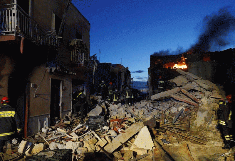 Četvero mrtvih, pet nestalih nakon eksplozije u zgradi na Siciliji
