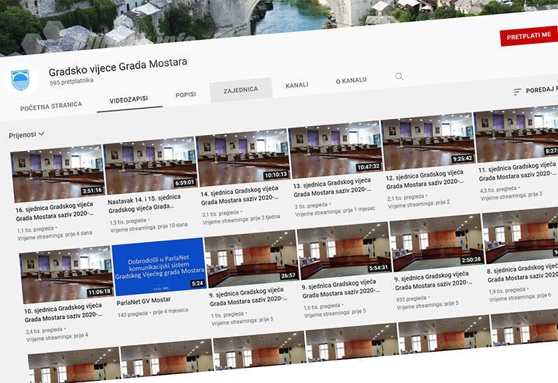 YouTube i sjednice: Tko i koliko gleda mostarsko Gradsko vijeće?
