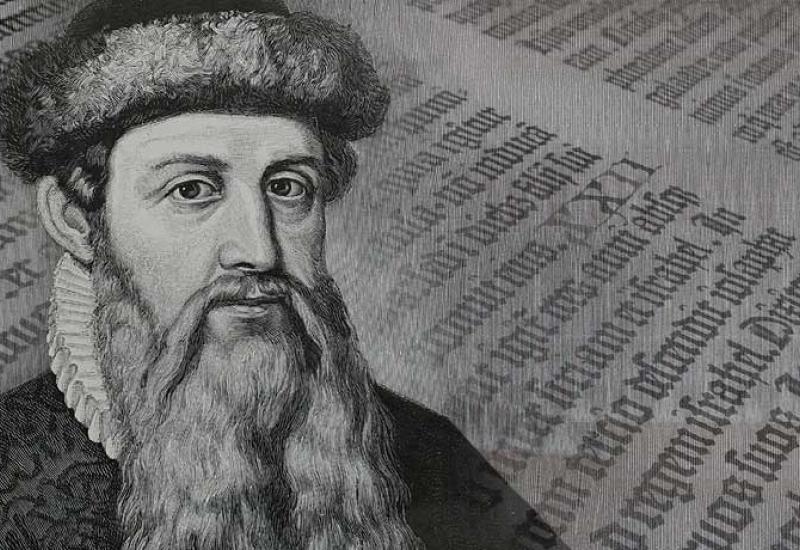 Johannes Gutenberg (vjerojatno Mainz, 1397. – Mainz, 3. veljače 1468.) - Čovjek koji je izumio tiskarski stroj