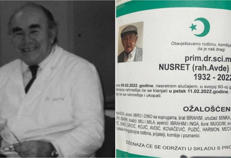 Preminuo Nusret Velić, - Preminuo Nusret Velić, ugledni mostarski ginekolog