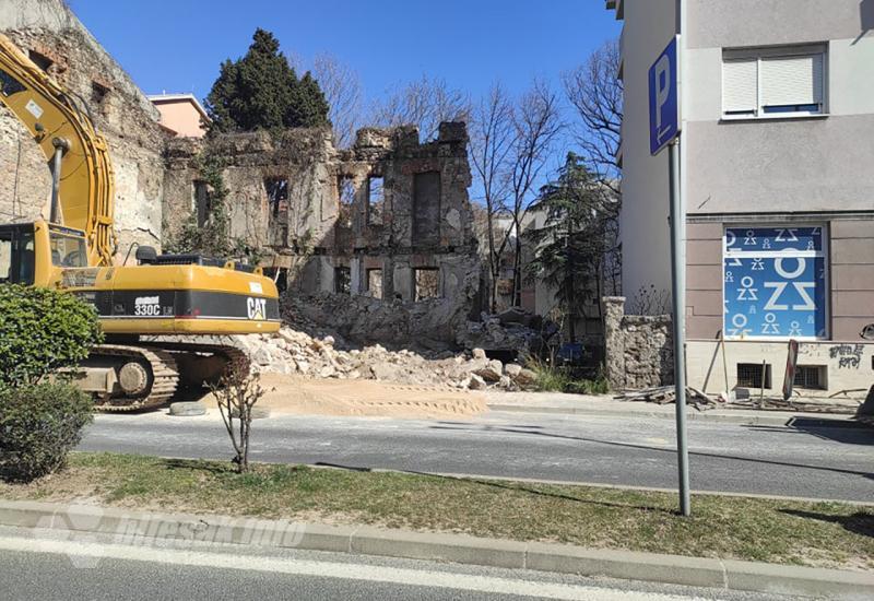 Nastavak rušenja ratnih ruševina na Bulevaru  - mostar građenje rušenje u 2022