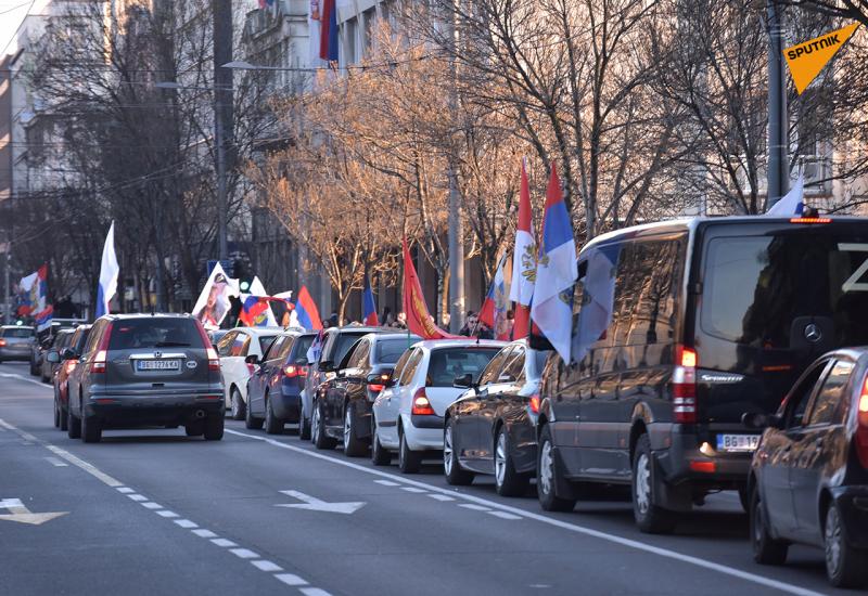 VIDEO | Beograd: Vožnja podrške Rusiji