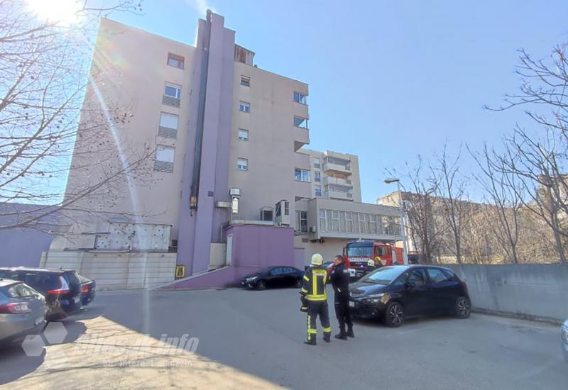 Mostar: Požar na zgradi "Milka" 
