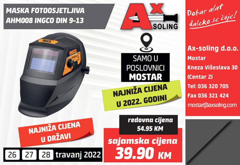 Nikad niže cijene vrhunskih proizvoda - AX Solingov sajam najboljih cijena u državi samo u poslovnici Mostar