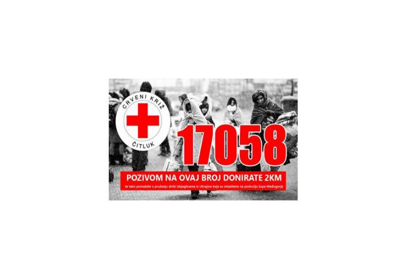 Pozivom na donatorski telefon 17058 možete pomoći izbjeglicama iz Ukrajine