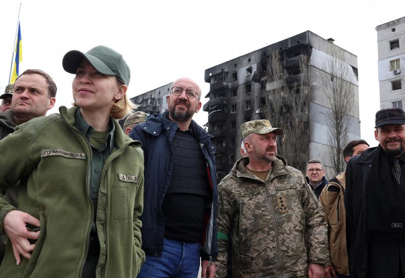 Tijekom posjeta Odesi, predsjednik EU vijeća morao bježati u sklonište