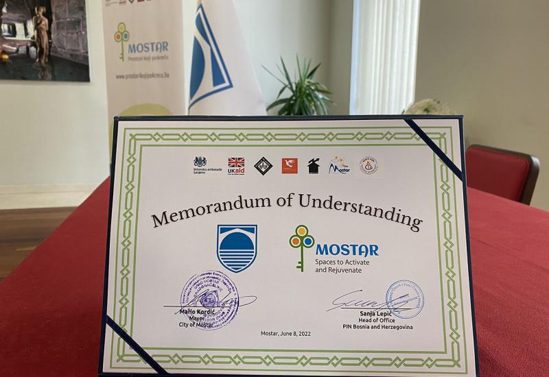 U Mostaru potpisan memorandum o razumijevanju o revitalizaciji javnih prostora - U Mostaru potpisan Memorandum o razumijevanju o revitalizaciji javnih prostora