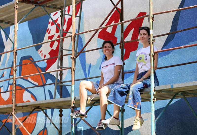 Karla Ćosić i Iris Ivković - Bojan Bogdanović dobio mural u Mostaru