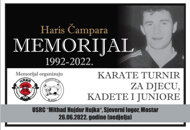 Memorijalni karate turnir u znak sjećanja na Harisa Čamparu