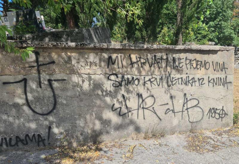 Mostar: Jezive poruke na Pravoslavnom groblju u Vihovićima