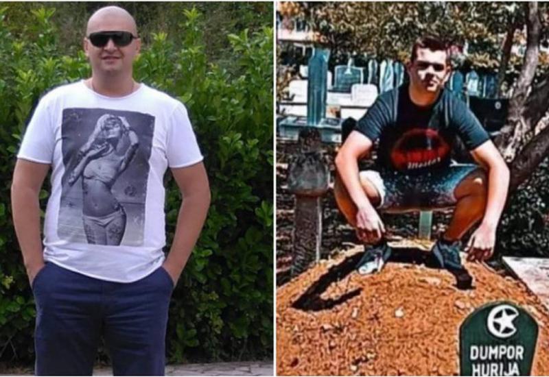 Otac (lijevo) se ispričao za postupak svog sina (desno) - Mostar: Mladić čučao na mezaru uz strašnu poruku; otac se ispričao preko Facebooka