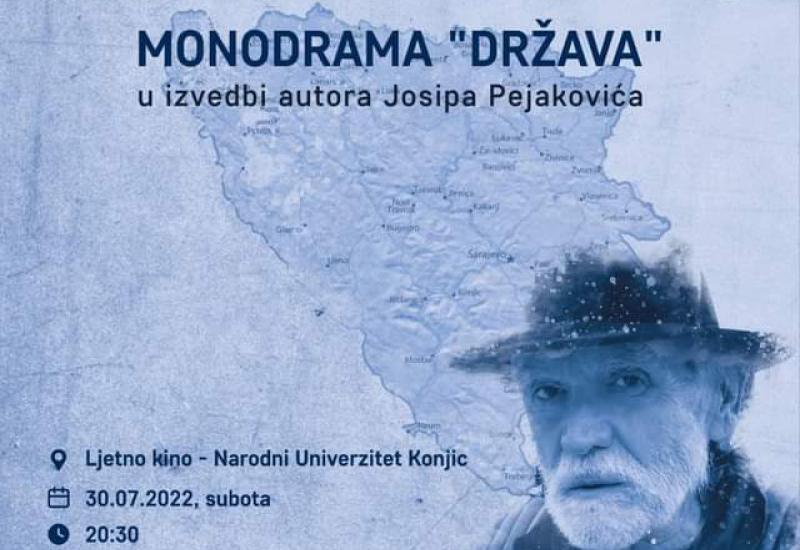 Monodrama Josipa Pejakovića u Konjicu