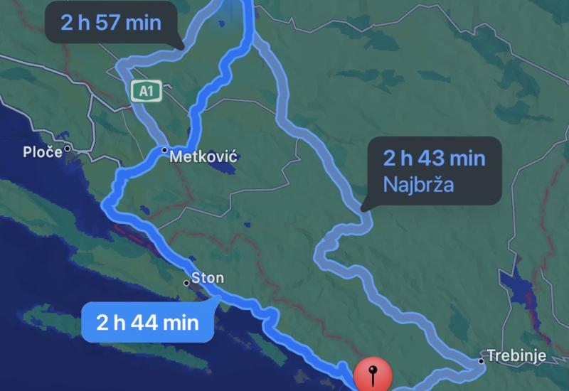 Nema Pelješkog mosta: iPhone vlasnike do Dubrovnika i dalje vodi preko Neuma