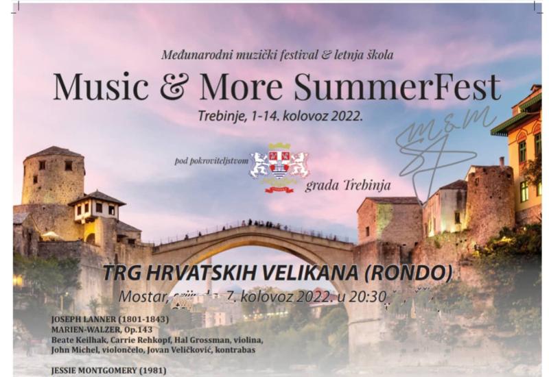 Koncert ''Music and More Summer Fest'' ispred Kosače