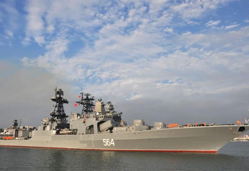 Ruski razarač Admiral Tributs - Talijanska mornarica otjerala ruske brodove iz Jadrana : “Znamo što Putin planira”