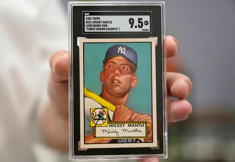 Baseball kartica Mickeyja Mantlea prodana za rekordan iznos