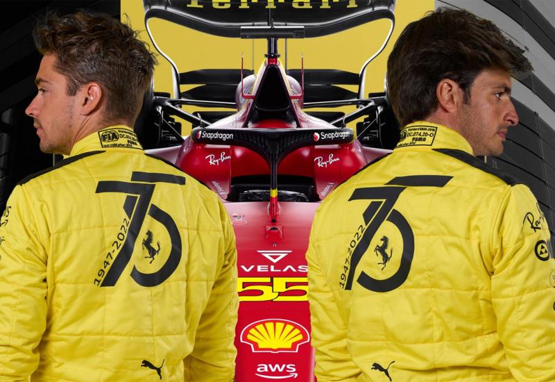 Ferrari predstavio novi žuti izgled za proslavu 75. godišnjice