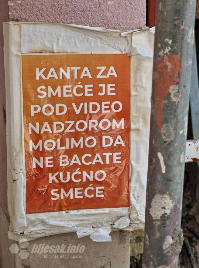 Upozorenje - Mostar: Pazi, snima se smeće!