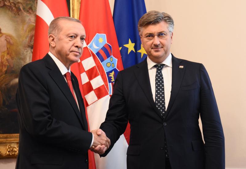 Plenković s Erdoganom o bilateralnoj suradnji, energetskoj krizi i stanju u BiH