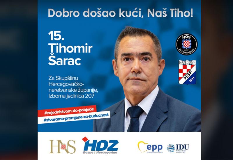 Tihomir Šarac - kandidat za Skupštinu HNŽ
