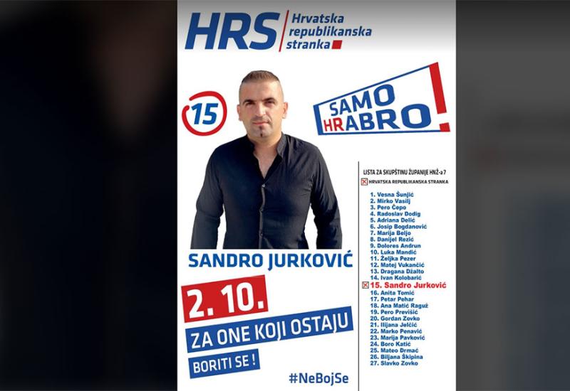 Sandro Jurković: Kandidat za županijsku skupštinu HNŽ