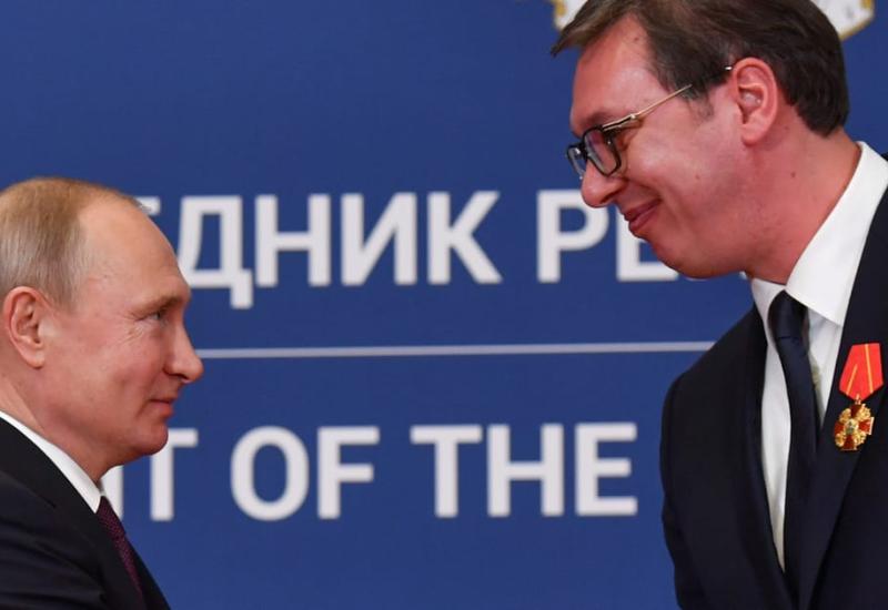 Vladimir Putin i Aleksandar Vučić - Vučić: Srbija neće uvoditi sankcije Rusiji sve dok je to egzistencijalno ne ugrozi