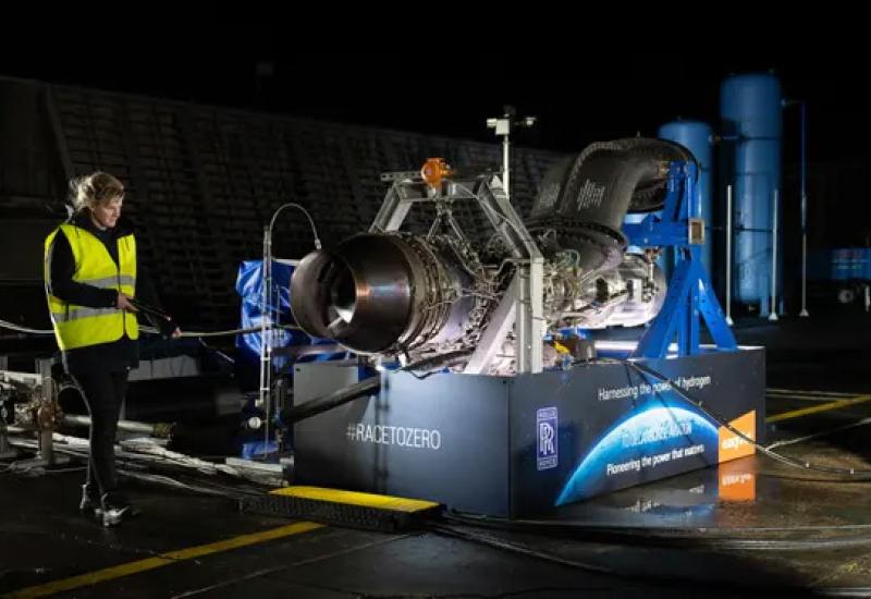 Foto: Steve M Smith/Rolls-Royce - Rolls-Royce testirao zrakoplovni motor na vodik
