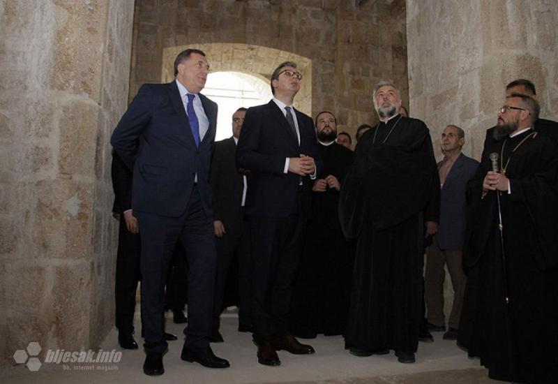 Dodik najoštrije osudio vandalski napad na Sabornu crkvu 