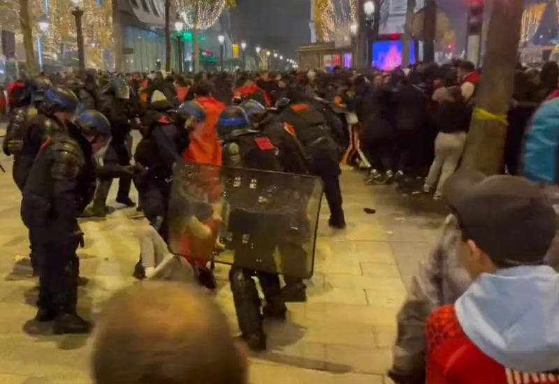 Sukob policije i navijača Maroka u Parizu
