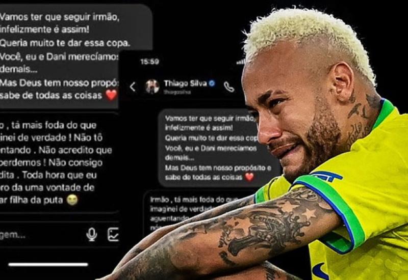 Neymar objavio poruke - Dopisivanja Brazilskih igrača nakon poraza od Hrvatske; Neymar objavio poruke