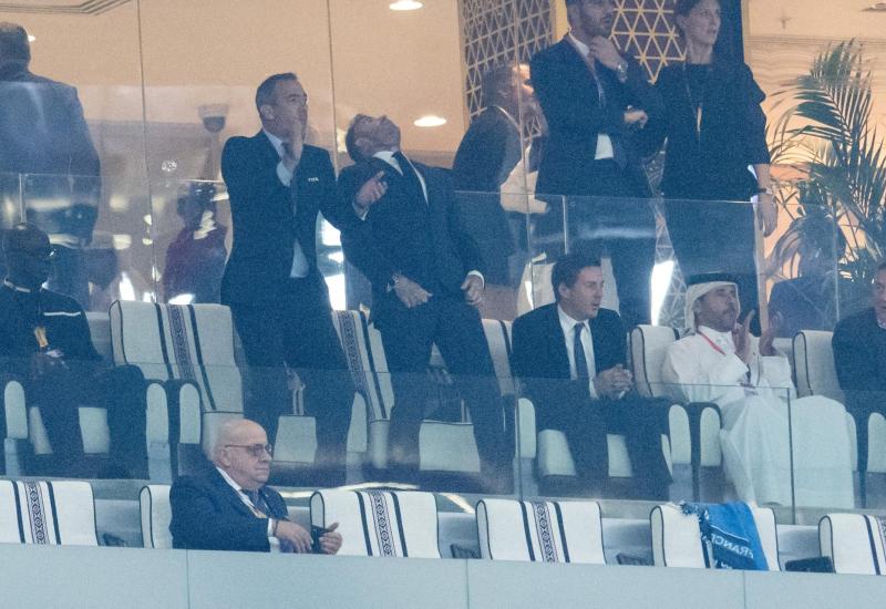  - David Beckham s tribina pozorno pratio susret Hrvatske i Argentine