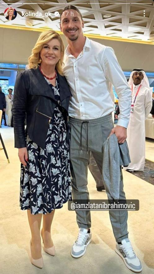 Instagram - Kolinda pozirala sa Zlatanom Ibrahimovićem: Zagrljeni i dobro raspoloženi 