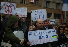 Antiratni skup u Beogradu: ''Rat u Ukrajini nije ruski već Putinov''