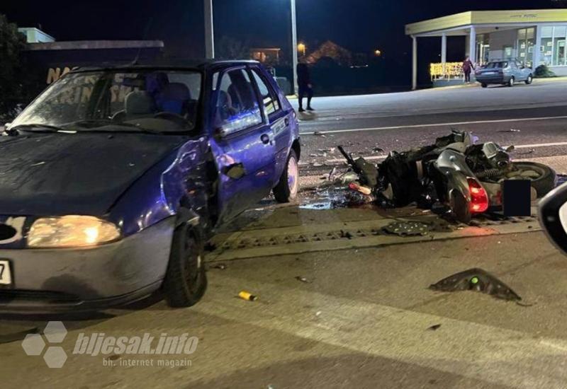 Prometna nesreća u Potocima - Prometna nesreća u Potocima: Sudarili se motor i automobil 