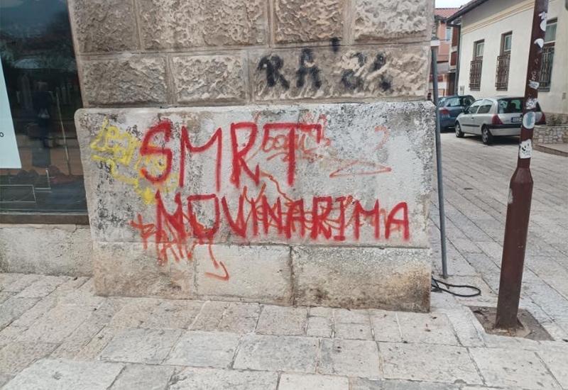 Grafit u Mostaru - U Mostaru osvanuo grafit 