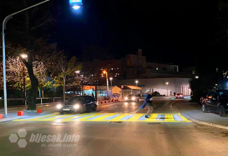 Najopasniji pješački prijelaz u Mostaru ofarban u žuto