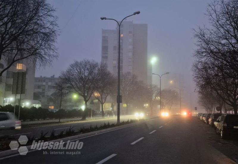 Magla u Mostaru - ne vidi se ''prst pred okom''
