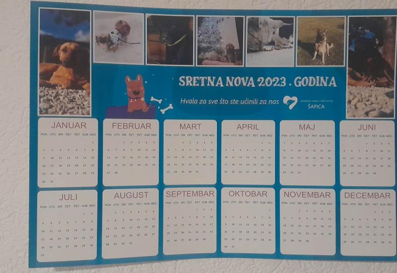 Kalendar 2023. za pomoć u radu mostarske Šapice  - Kupite kalendar i pomozite mostarskoj Šapica ekipi 