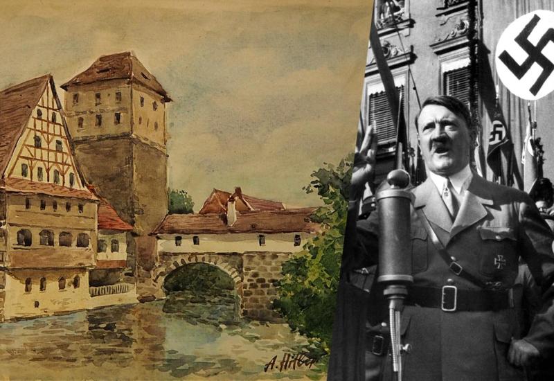 Hitlerova likovna djela prodaju se po vrtoglavim cijenama... - Prije 90 godina Adolf Hitler imenovan je za njemačkog kancelara