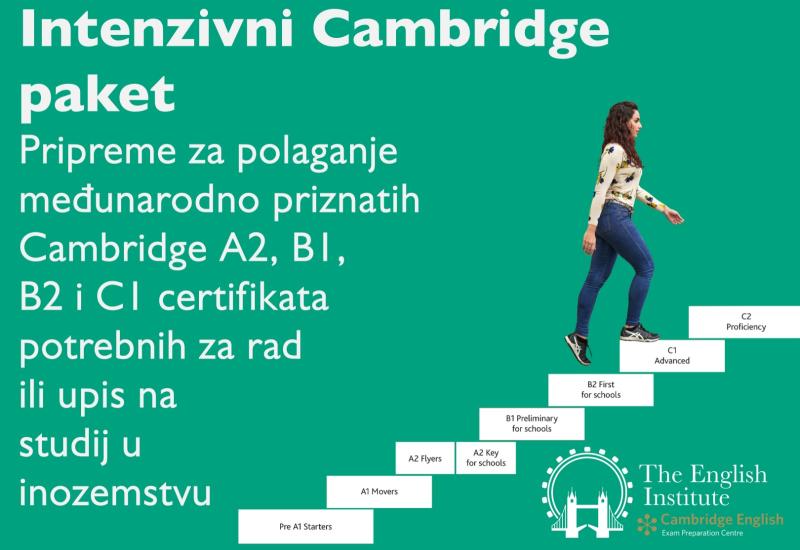 Cambridge English certifikati u The English Institute-u, Mostar