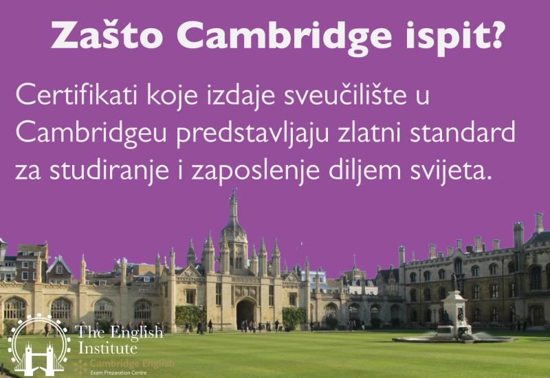 Cambridge English certifikati u The English Institute-u, Mostar - Cambridge English certifikati u The English Institute-u, Mostar