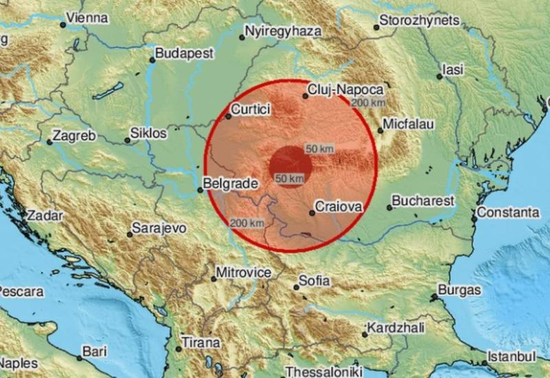 Snažan potres u Rumunjskoj, osjetio se i u Srbiji 