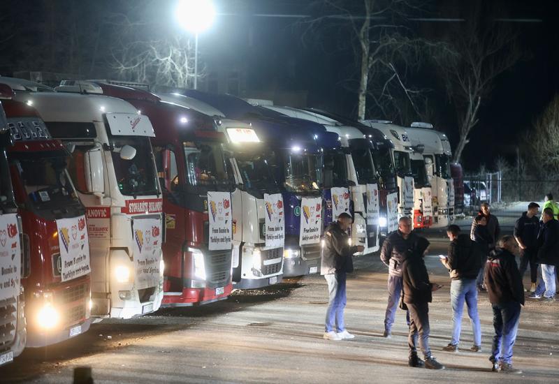 Konvoj pomoći od 54 šlepera krenuo iz BiH za Tursku