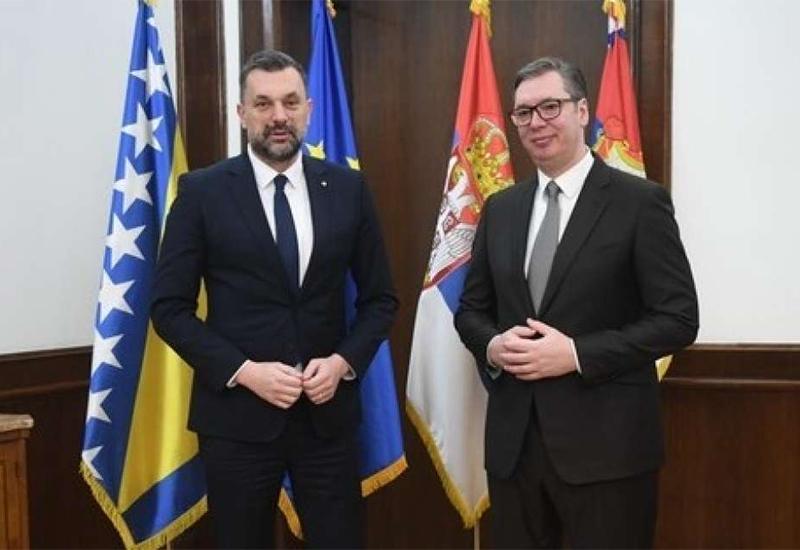 Konaković i Vučić - Konaković s Vučićem: BiH i Srbija moraju početi realizaciju konkretnih projekata
