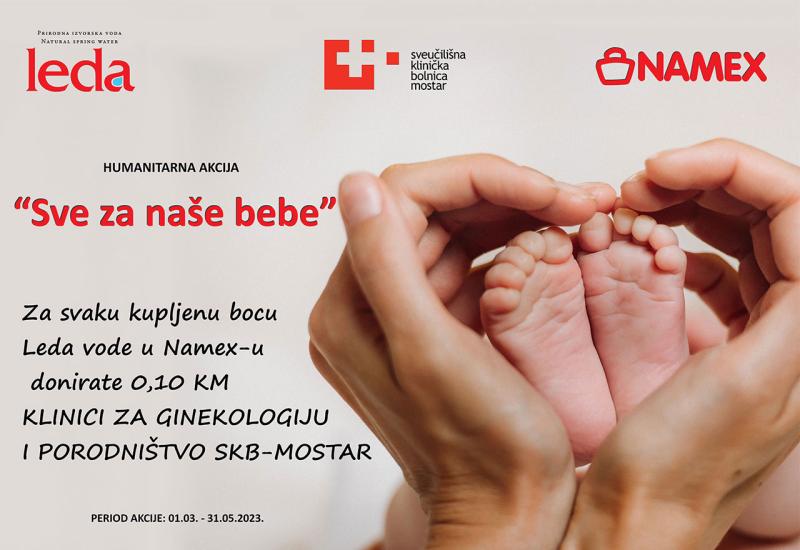 Voda Leda & Namex pokrenuli humanitarnu akciju “Sve za naše bebe“
