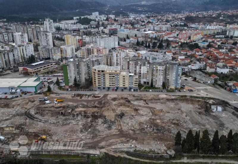 Pogled iz zraka otkriva zapanjujuću veličinu najvećeg gradilišta u Mostaru