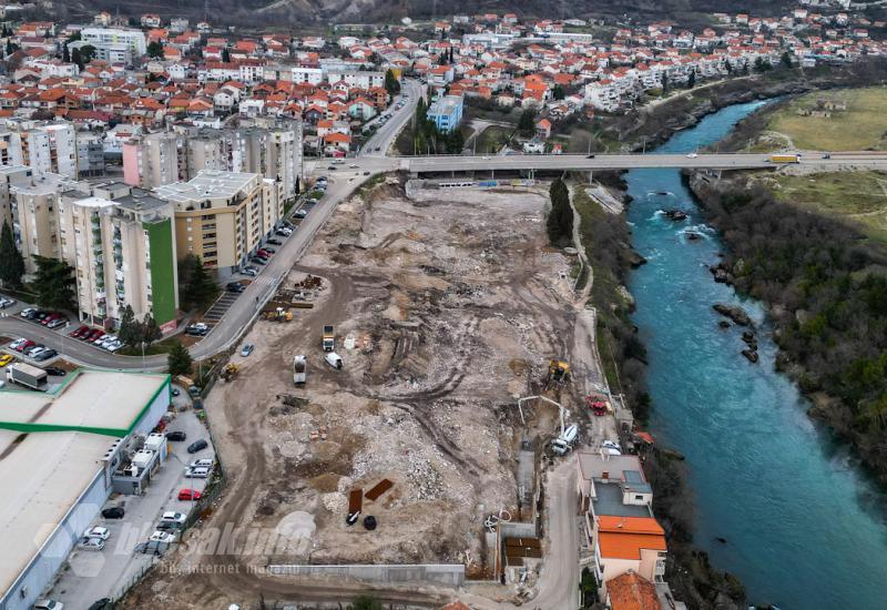 Pogled iz zraka otkriva zapanjujuću veličinu najvećeg gradilišta u Mostaru
